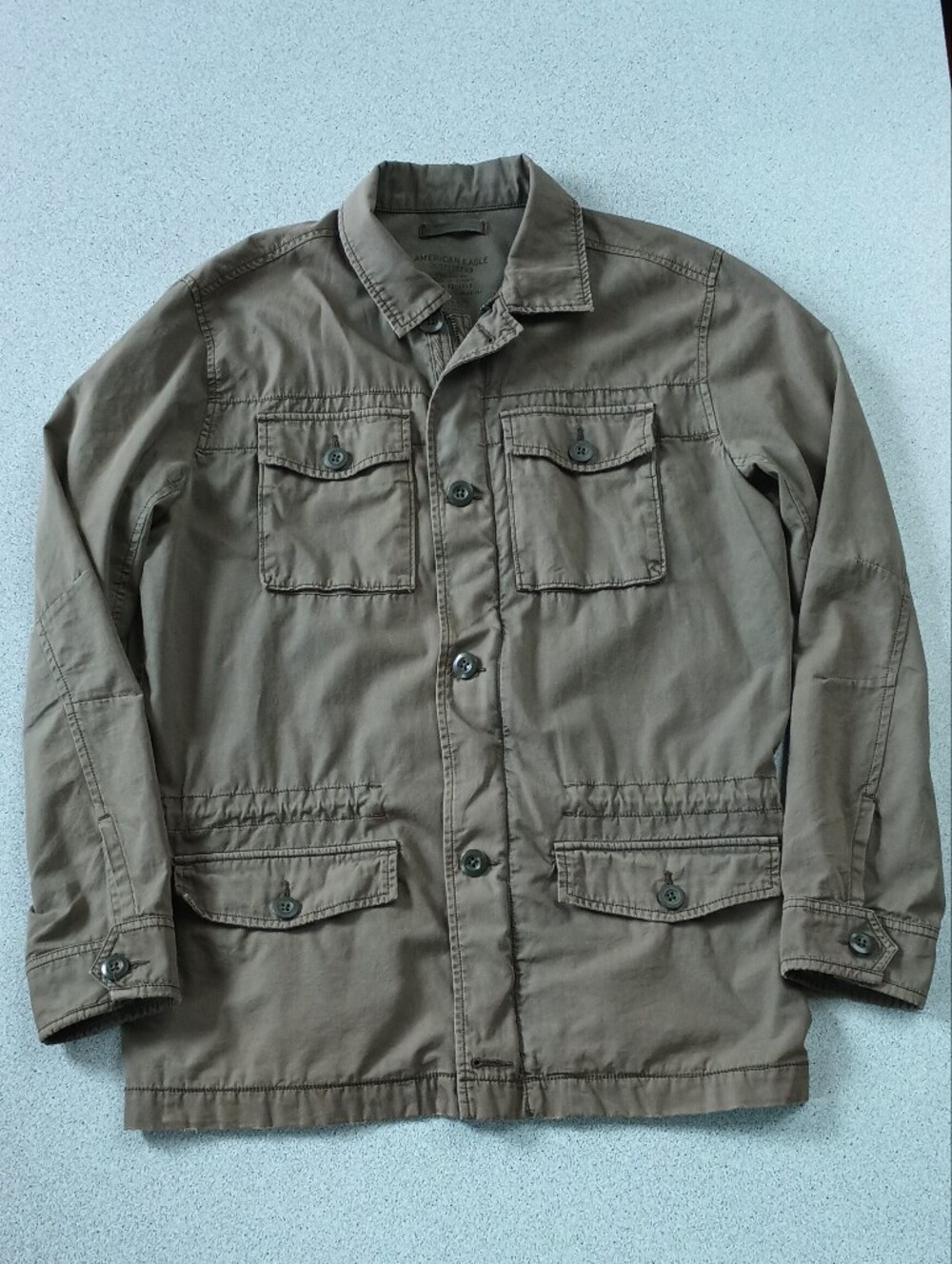 American Eagle Outfitters Military Field Jacket Olive Green Men's Size MT Medium